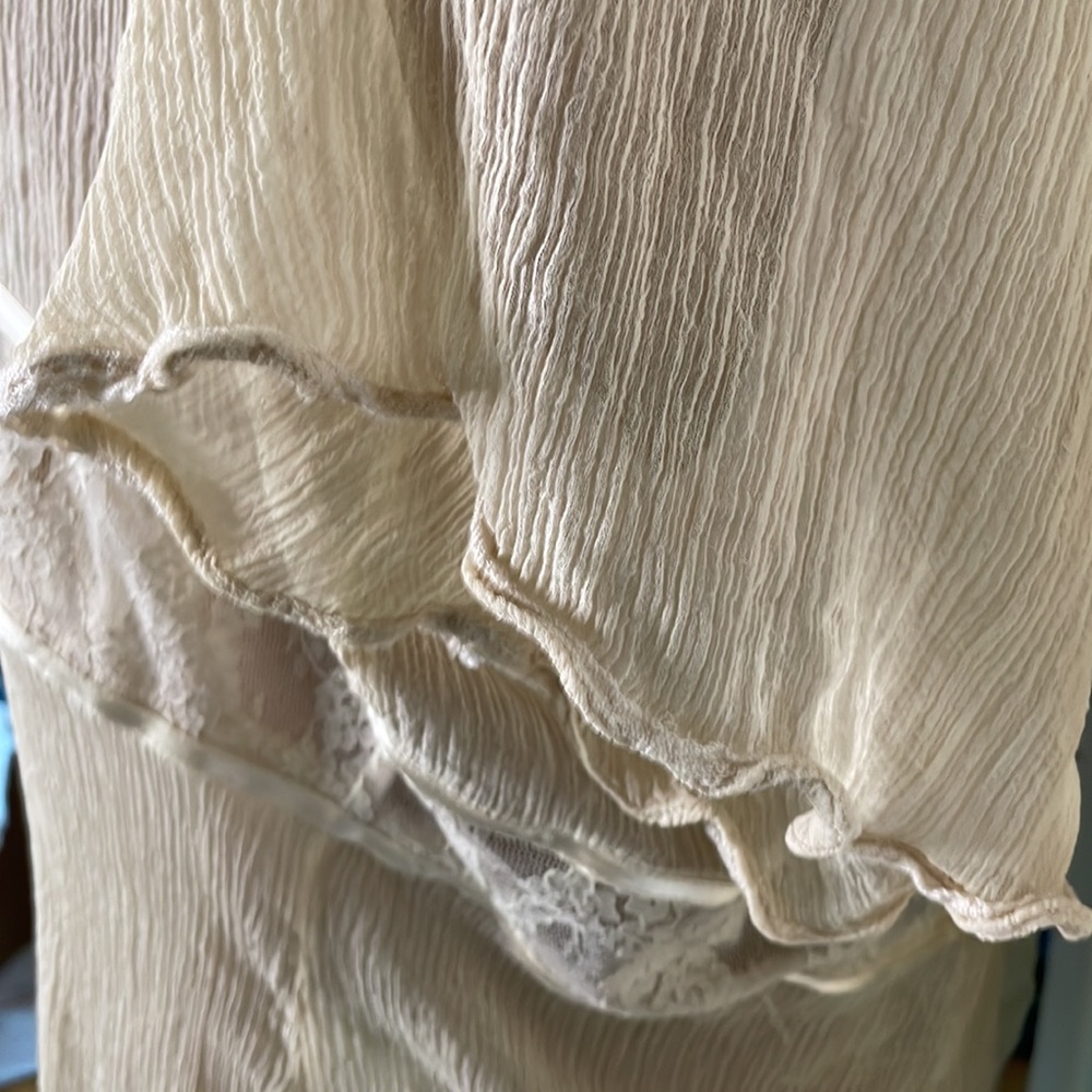 Free people sheer lace blouse large - Picture 5 of 6